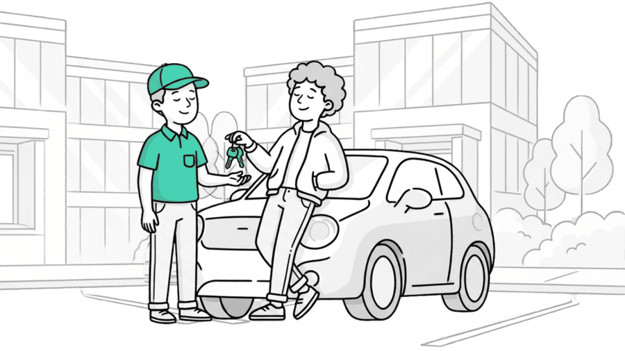 Let us get the car
